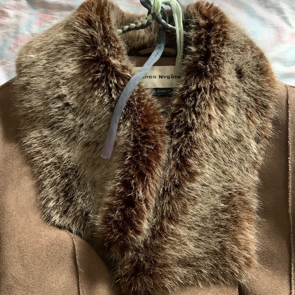 Long Vintage faux fur coat - Picture 3 of 5